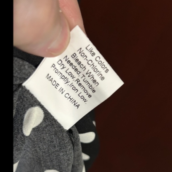 Dokuritu Polka Dot Midi Ruffled Wrap Dress Black/White Size L - NWT - Picture 16 of 16